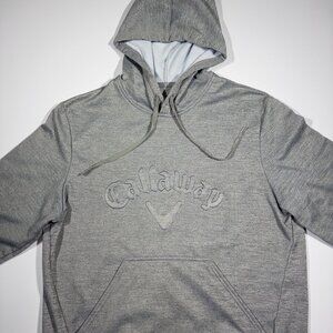 Callaway Golf Men's Fleece Embossed Logo Pullover Hoodie - Size Small